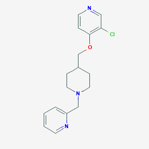 3-chloro-4-({1-[(pyridin-2-yl)methyl]piperidin-4-yl}methoxy)pyridine