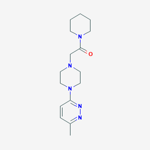 2-[4-(6-methylpyridazin-3-yl)piperazin-1-yl]-1-(piperidin-1-yl)ethan-1-one