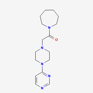 1-(azepan-1-yl)-2-[4-(pyrimidin-4-yl)piperazin-1-yl]ethan-1-one