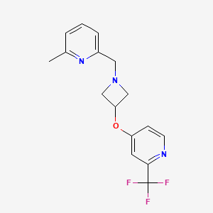 4-({1-[(6-methylpyridin-2-yl)methyl]azetidin-3-yl}oxy)-2-(trifluoromethyl)pyridine