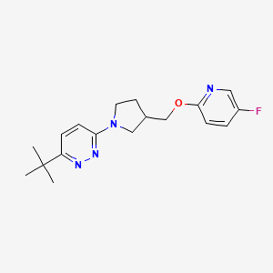 3-tert-butyl-6-(3-{[(5-fluoropyridin-2-yl)oxy]methyl}pyrrolidin-1-yl)pyridazine