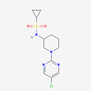 N-[1-(5-chloropyrimidin-2-yl)piperidin-3-yl]cyclopropanesulfonamide