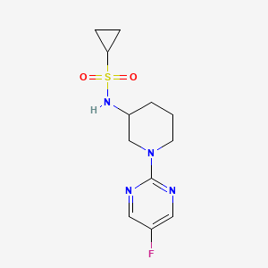 N-[1-(5-fluoropyrimidin-2-yl)piperidin-3-yl]cyclopropanesulfonamide