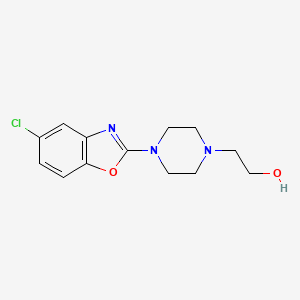 2-[4-(5-chloro-1,3-benzoxazol-2-yl)piperazin-1-yl]ethan-1-ol