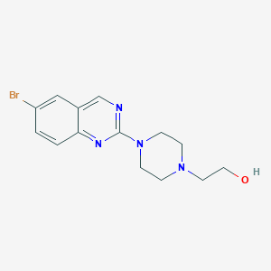 molecular formula C14H17BrN4O B6444204 2-[4-(6-bromoquinazolin-2-yl)piperazin-1-yl]ethan-1-ol CAS No. 2640960-27-4