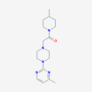 1-(4-methylpiperidin-1-yl)-2-[4-(4-methylpyrimidin-2-yl)piperazin-1-yl]ethan-1-one