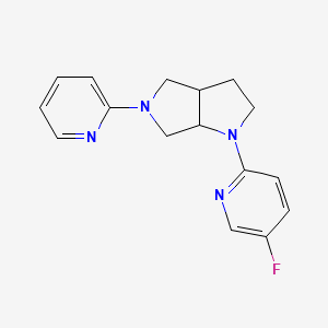 molecular formula C16H17FN4 B6444266 5-fluoro-2-[5-(pyridin-2-yl)-octahydropyrrolo[3,4-b]pyrrol-1-yl]pyridine CAS No. 2549016-66-0