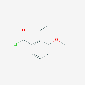molecular formula C10H11ClO2 B064445 2-Ethyl-3-methoxybenzoyl chloride CAS No. 180341-36-0