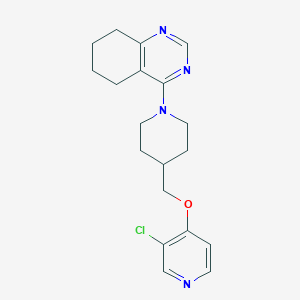 molecular formula C19H23ClN4O B6444537 4-(4-{[(3-chloropyridin-4-yl)oxy]methyl}piperidin-1-yl)-5,6,7,8-tetrahydroquinazoline CAS No. 2640829-72-5