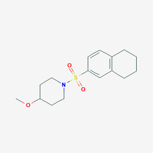 molecular formula C16H23NO3S B6444565 4-methoxy-1-(5,6,7,8-tetrahydronaphthalene-2-sulfonyl)piperidine CAS No. 1234926-04-5