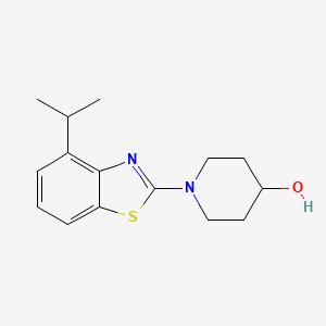 molecular formula C15H20N2OS B6444578 1-[4-(propan-2-yl)-1,3-benzothiazol-2-yl]piperidin-4-ol CAS No. 2549055-83-4