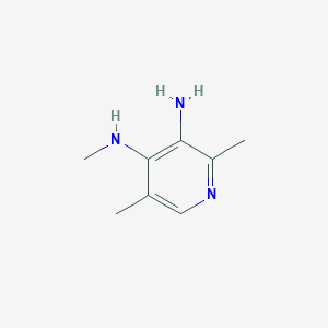 molecular formula C8H13N3 B064446 4-N,2,5-trimethylpyridine-3,4-diamine CAS No. 193690-64-1