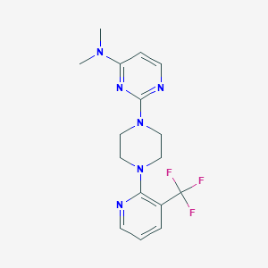 N,N-dimethyl-2-{4-[3-(trifluoromethyl)pyridin-2-yl]piperazin-1-yl}pyrimidin-4-amine