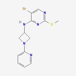molecular formula C13H14BrN5S B6444808 5-bromo-2-(methylsulfanyl)-N-[1-(pyridin-2-yl)azetidin-3-yl]pyrimidin-4-amine CAS No. 2549026-13-1