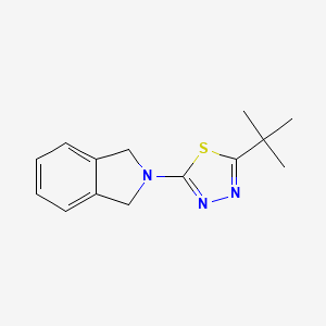 molecular formula C14H17N3S B6444929 2-(5-tert-butyl-1,3,4-thiadiazol-2-yl)-2,3-dihydro-1H-isoindole CAS No. 2549063-52-5