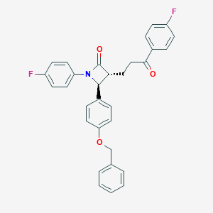 molecular formula C31H25F2NO3 B064450 (3R,4S)-4-(4-(苄氧基)苯基)-1-(4-氟苯基)-3-(3-(4-氟苯基)-3-氧代丙基)氮杂环丁-2-酮 CAS No. 190595-65-4