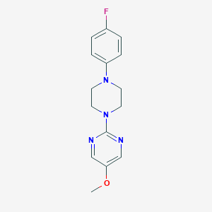 molecular formula C15H17FN4O B6445026 2-[4-(4-fluorophenyl)piperazin-1-yl]-5-methoxypyrimidine CAS No. 2640961-64-2