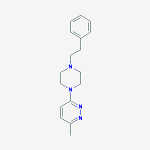 3-methyl-6-[4-(2-phenylethyl)piperazin-1-yl]pyridazine