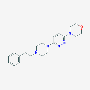 molecular formula C20H27N5O B6445054 4-{6-[4-(2-phenylethyl)piperazin-1-yl]pyridazin-3-yl}morpholine CAS No. 2640953-06-4