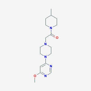 molecular formula C17H27N5O2 B6445192 2-[4-(6-methoxypyrimidin-4-yl)piperazin-1-yl]-1-(4-methylpiperidin-1-yl)ethan-1-one CAS No. 2178378-11-3