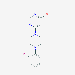 molecular formula C15H17FN4O B6445215 4-[4-(2-fluorophenyl)piperazin-1-yl]-6-methoxypyrimidine CAS No. 2640975-53-5