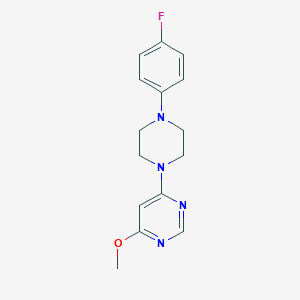 molecular formula C15H17FN4O B6445216 4-[4-(4-fluorophenyl)piperazin-1-yl]-6-methoxypyrimidine CAS No. 2640822-37-1