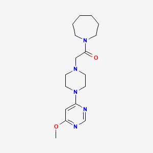 molecular formula C17H27N5O2 B6445254 1-(azepan-1-yl)-2-[4-(6-methoxypyrimidin-4-yl)piperazin-1-yl]ethan-1-one CAS No. 2423028-44-6