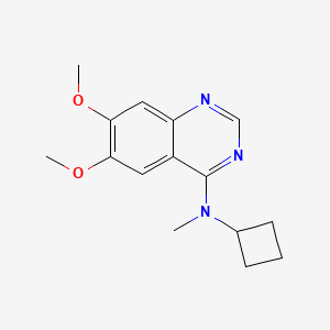 molecular formula C15H19N3O2 B6445305 N-cyclobutyl-6,7-dimethoxy-N-methylquinazolin-4-amine CAS No. 2549015-54-3