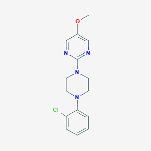 molecular formula C15H17ClN4O B6445363 2-[4-(2-chlorophenyl)piperazin-1-yl]-5-methoxypyrimidine CAS No. 2640823-01-2