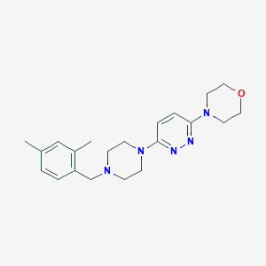 molecular formula C21H29N5O B6445405 4-(6-{4-[(2,4-dimethylphenyl)methyl]piperazin-1-yl}pyridazin-3-yl)morpholine CAS No. 2548983-27-1