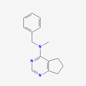 molecular formula C15H17N3 B6445421 N-benzyl-N-methyl-5H,6H,7H-cyclopenta[d]pyrimidin-4-amine CAS No. 2640829-05-4