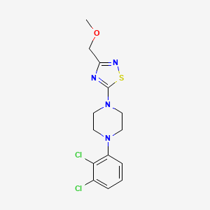 molecular formula C14H16Cl2N4OS B6445430 1-(2,3-dichlorophenyl)-4-[3-(methoxymethyl)-1,2,4-thiadiazol-5-yl]piperazine CAS No. 2640966-31-8