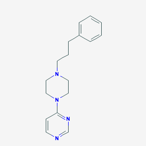 molecular formula C17H22N4 B6445487 4-[4-(3-phenylpropyl)piperazin-1-yl]pyrimidine CAS No. 2640878-12-0