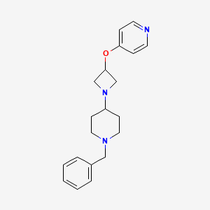 molecular formula C20H25N3O B6445499 4-{[1-(1-benzylpiperidin-4-yl)azetidin-3-yl]oxy}pyridine CAS No. 2640956-10-9