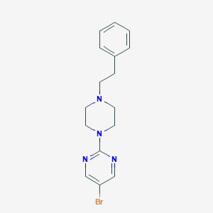 molecular formula C16H19BrN4 B6445561 5-bromo-2-[4-(2-phenylethyl)piperazin-1-yl]pyrimidine CAS No. 2548985-54-0