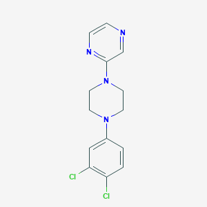 molecular formula C14H14Cl2N4 B6445571 2-[4-(3,4-dichlorophenyl)piperazin-1-yl]pyrazine CAS No. 2548994-68-7