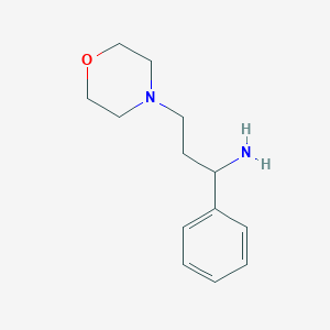 molecular formula C13H20N2O B064457 3-吗啉代-1-苯基丙-1-胺 CAS No. 173273-39-7