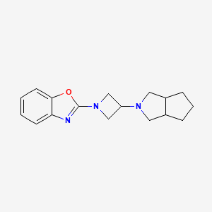 molecular formula C17H21N3O B6445718 2-(3-{octahydrocyclopenta[c]pyrrol-2-yl}azetidin-1-yl)-1,3-benzoxazole CAS No. 2549008-67-3