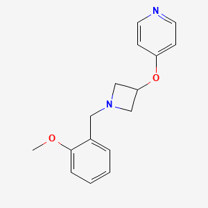 molecular formula C16H18N2O2 B6445743 4-({1-[(2-methoxyphenyl)methyl]azetidin-3-yl}oxy)pyridine CAS No. 2640958-79-6