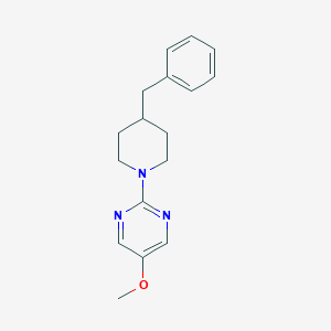 molecular formula C17H21N3O B6445768 2-(4-benzylpiperidin-1-yl)-5-methoxypyrimidine CAS No. 2640887-91-6