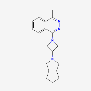 molecular formula C19H24N4 B6445773 1-methyl-4-(3-{octahydrocyclopenta[c]pyrrol-2-yl}azetidin-1-yl)phthalazine CAS No. 2549063-11-6