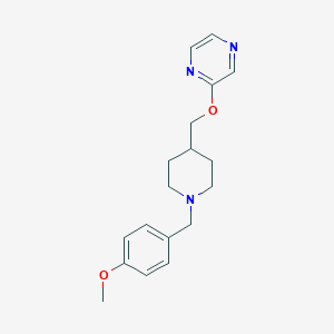 molecular formula C18H23N3O2 B6445774 2-({1-[(4-methoxyphenyl)methyl]piperidin-4-yl}methoxy)pyrazine CAS No. 2548979-53-7