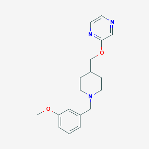 molecular formula C18H23N3O2 B6445780 2-({1-[(3-methoxyphenyl)methyl]piperidin-4-yl}methoxy)pyrazine CAS No. 2548993-88-8