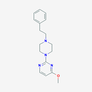 molecular formula C17H22N4O B6445794 4-methoxy-2-[4-(2-phenylethyl)piperazin-1-yl]pyrimidine CAS No. 2640866-18-6