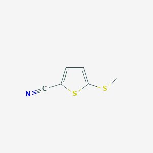 molecular formula C6H5NS2 B064458 5-(Methylthio)thiophene-2-carbonitrile CAS No. 175205-78-4