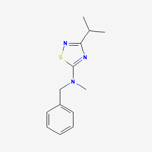 N-benzyl-N-methyl-3-(propan-2-yl)-1,2,4-thiadiazol-5-amine