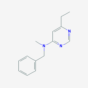 molecular formula C14H17N3 B6445881 N-benzyl-6-ethyl-N-methylpyrimidin-4-amine CAS No. 2344205-59-8