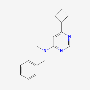 molecular formula C16H19N3 B6445933 N-benzyl-6-cyclobutyl-N-methylpyrimidin-4-amine CAS No. 2549027-09-8