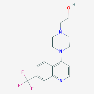 molecular formula C16H18F3N3O B6445937 2-{4-[7-(trifluoromethyl)quinolin-4-yl]piperazin-1-yl}ethan-1-ol CAS No. 2433638-46-9
