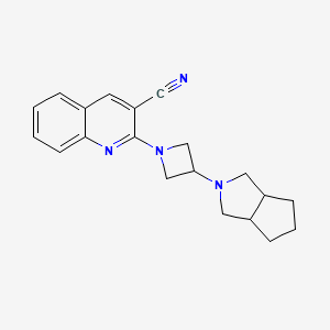 molecular formula C20H22N4 B6446035 2-(3-{octahydrocyclopenta[c]pyrrol-2-yl}azetidin-1-yl)quinoline-3-carbonitrile CAS No. 2548998-58-7